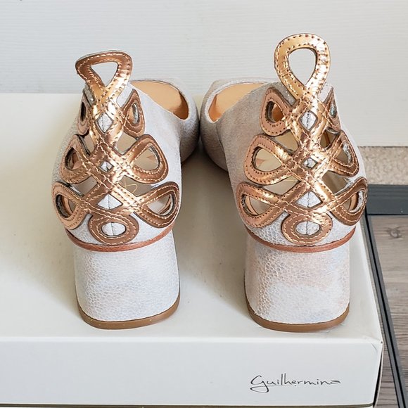 Anthropologie Off-White Peep-toe US07 EU38 - Picture 5 of 6